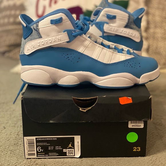 Jordan Rings (GS) White/Dutch Blue